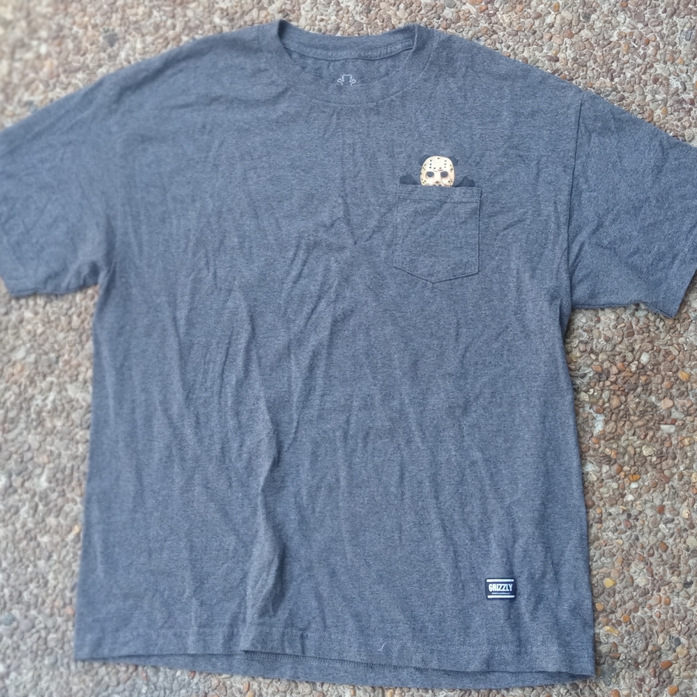 Jason mask Halloween Grizzly t-shirt